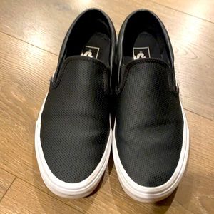 Black slip on vans
